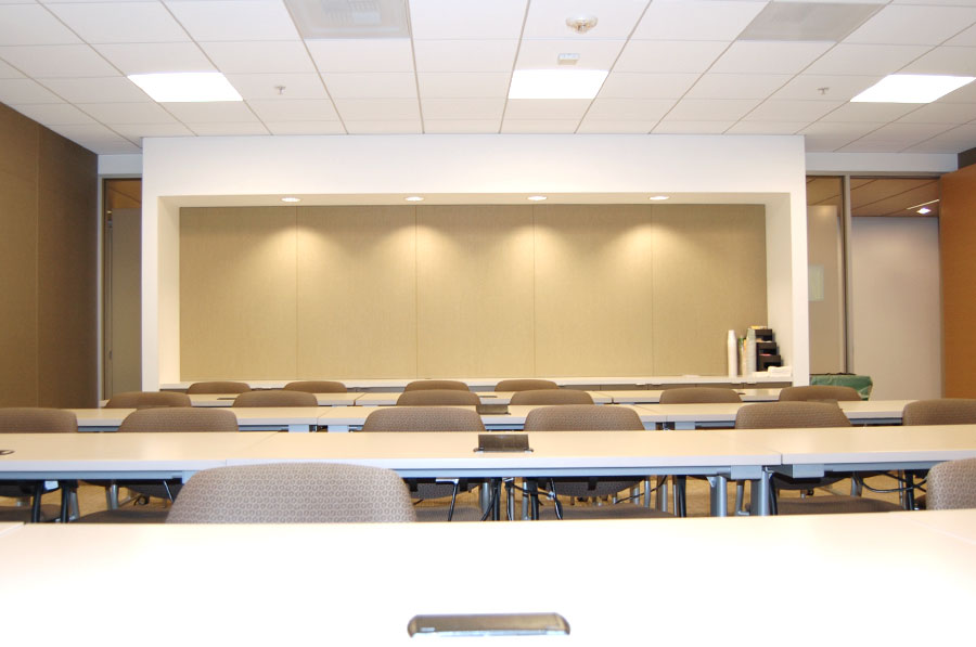 The Grand Video Conferencing Room seats 10-12 people.