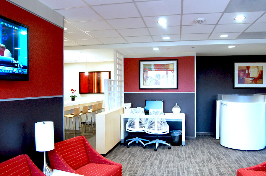 Tenant Improvement for Regus by General Contractor Richlen Construction.
